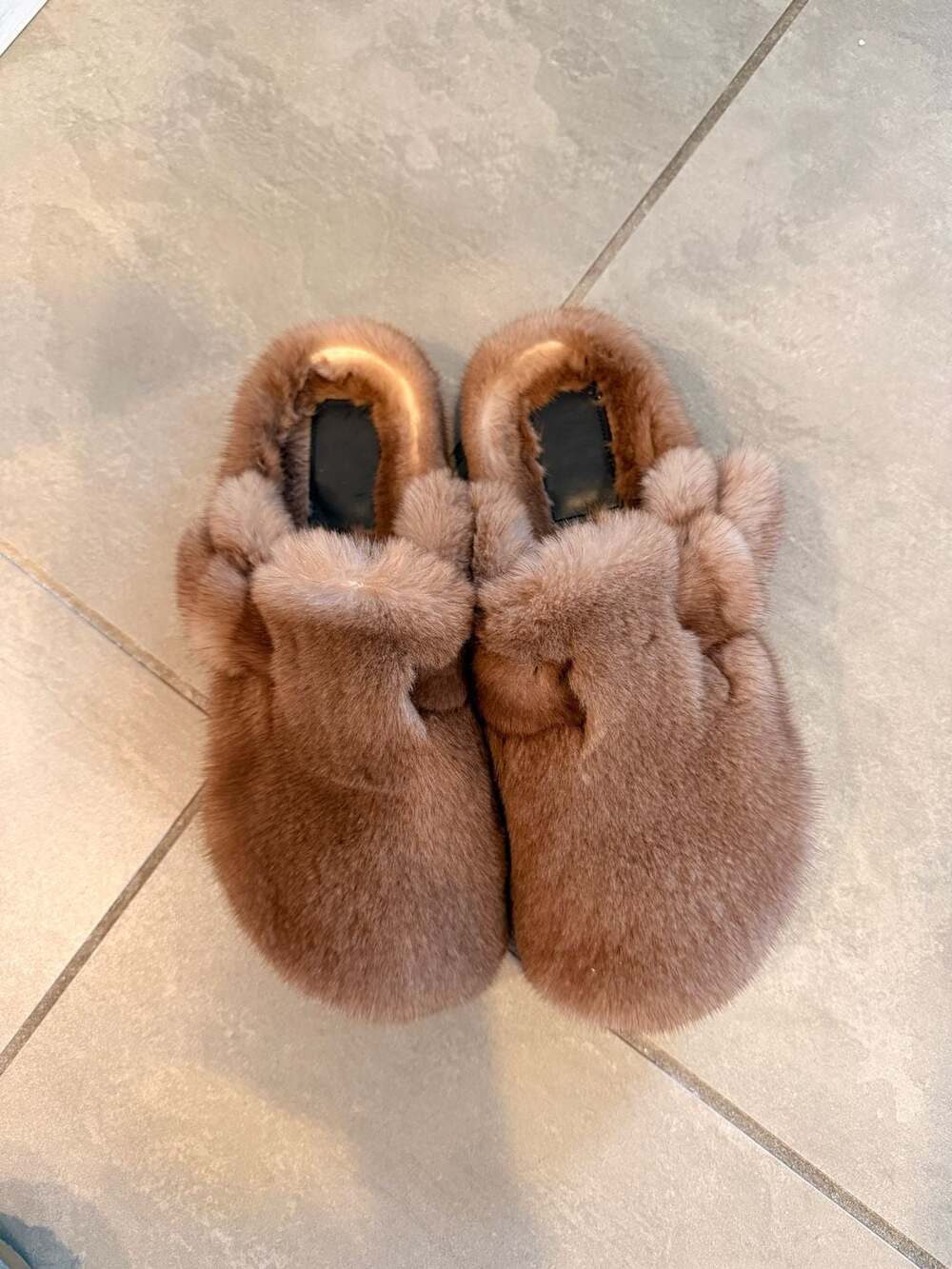 Faux Mink Clogs